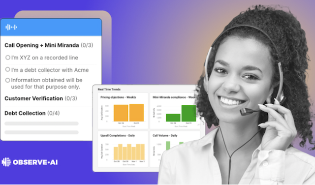 Observe.AI contact center LLM